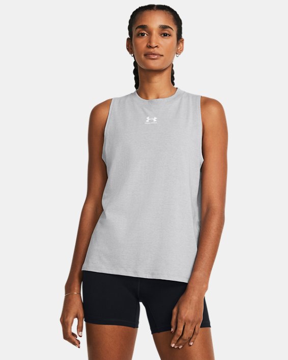Women's UA Rival Muscle Tank in Gray image number 0